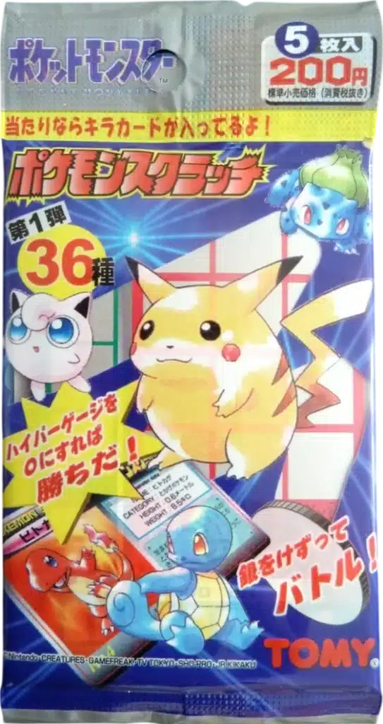 Booster Pokémon Tomy Scratch Card Serie 1