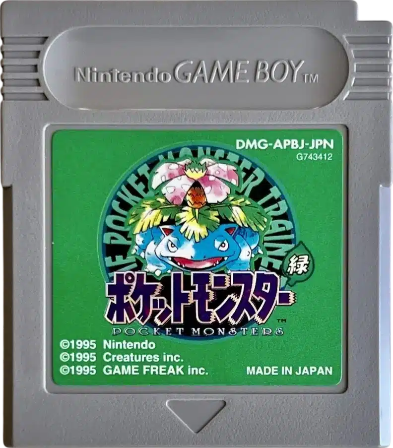 Pokémon version Verte (japonais) - Game Boy